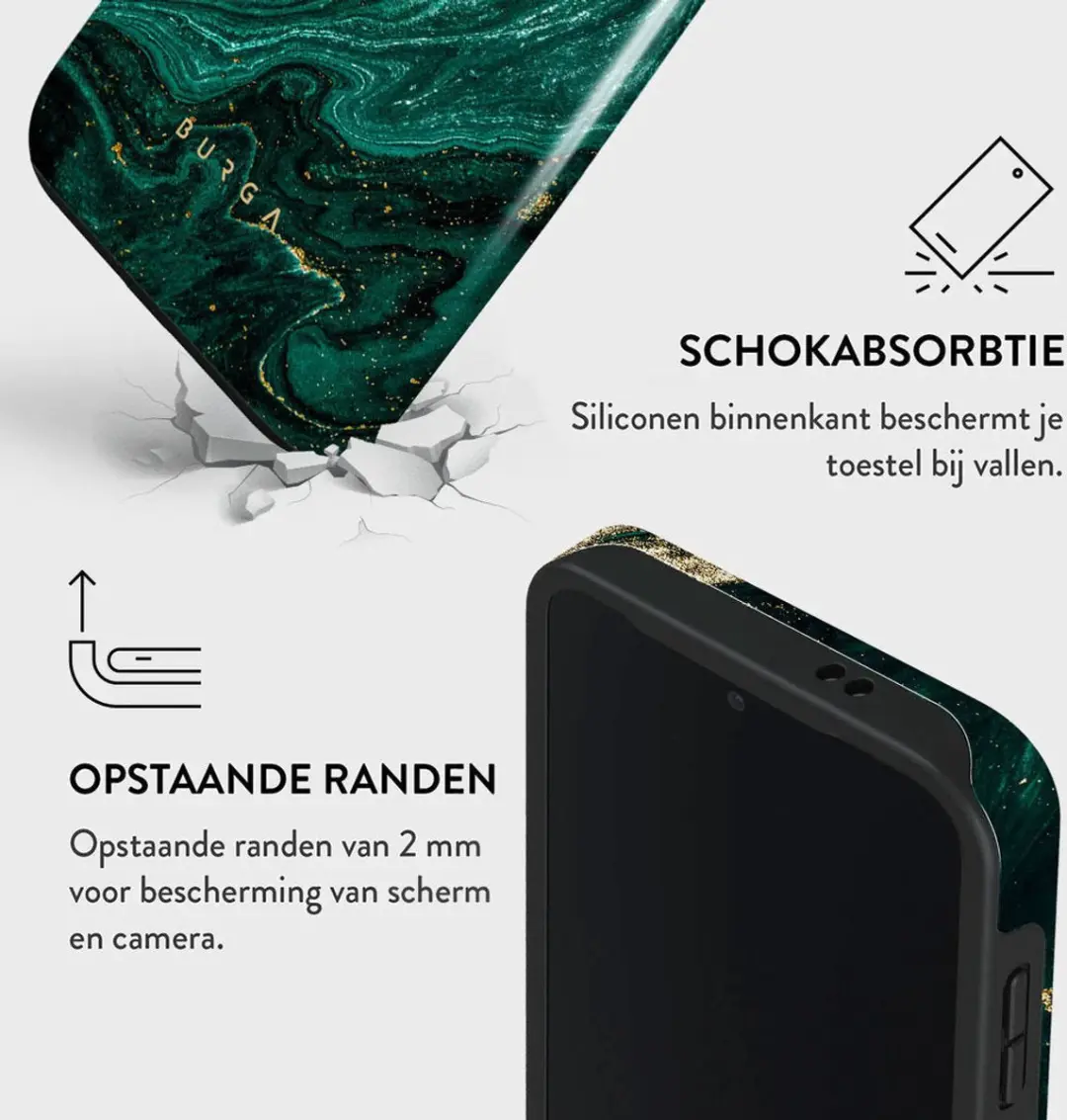 Burga Telefoonhoesje Samsung Galaxy S24 Plus - Emerald Pool