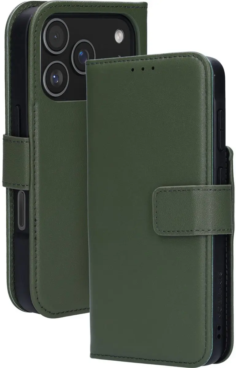 Mobiparts MP-130625 Hoesje iPhone 17 Pro - Wallet 2-in-1 - Groen