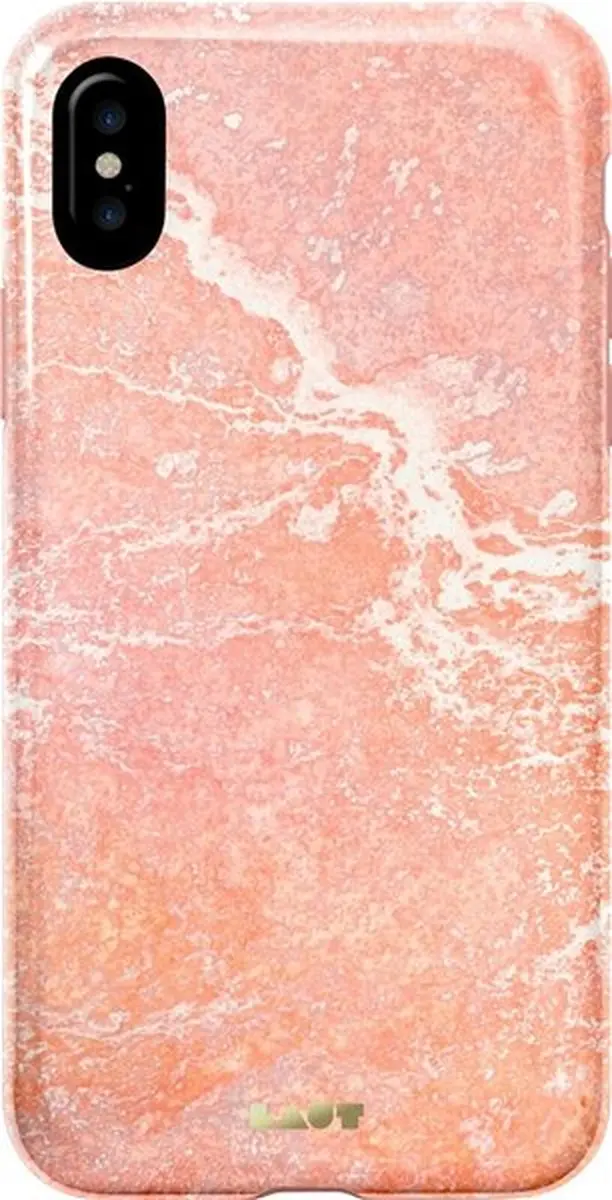 Laut Huex iPhone Xs Marble Pink Hoesje