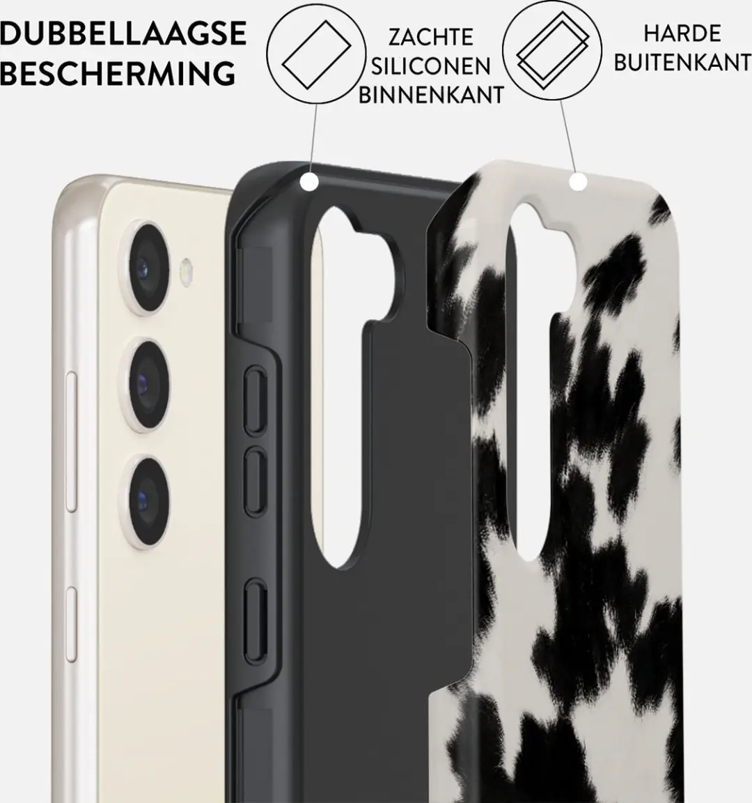 Burga Telefoonhoesje Samsung Galaxy S23 Achromatic - UN_03_S23_TH