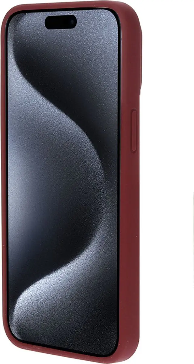 Mobiparts MP-124548 Hoesje iPhone 15 Pro Max - Siliconen - Paars/Rood