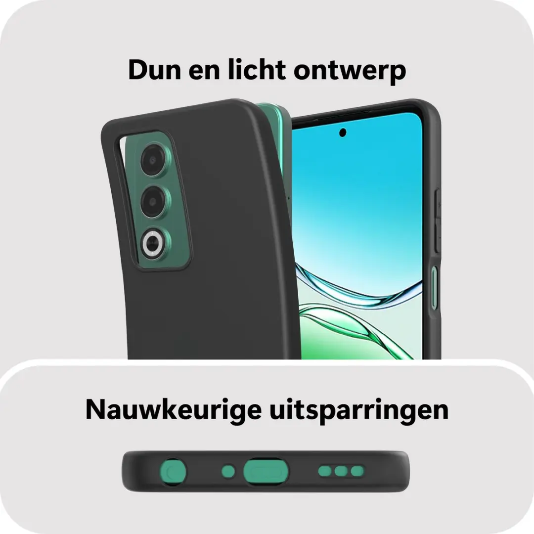 Just in Case Oppo A5 Hoesje Siliconen MOO2784KL1 - Zwart - afbeelding 6 van 6