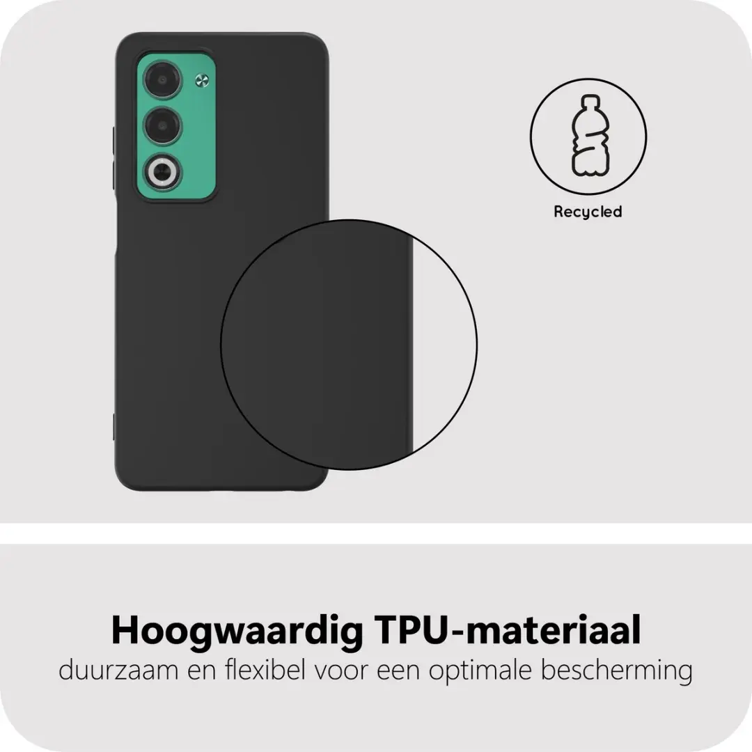 Just in Case Oppo A5 Hoesje Siliconen MOO2784KL1 - Zwart