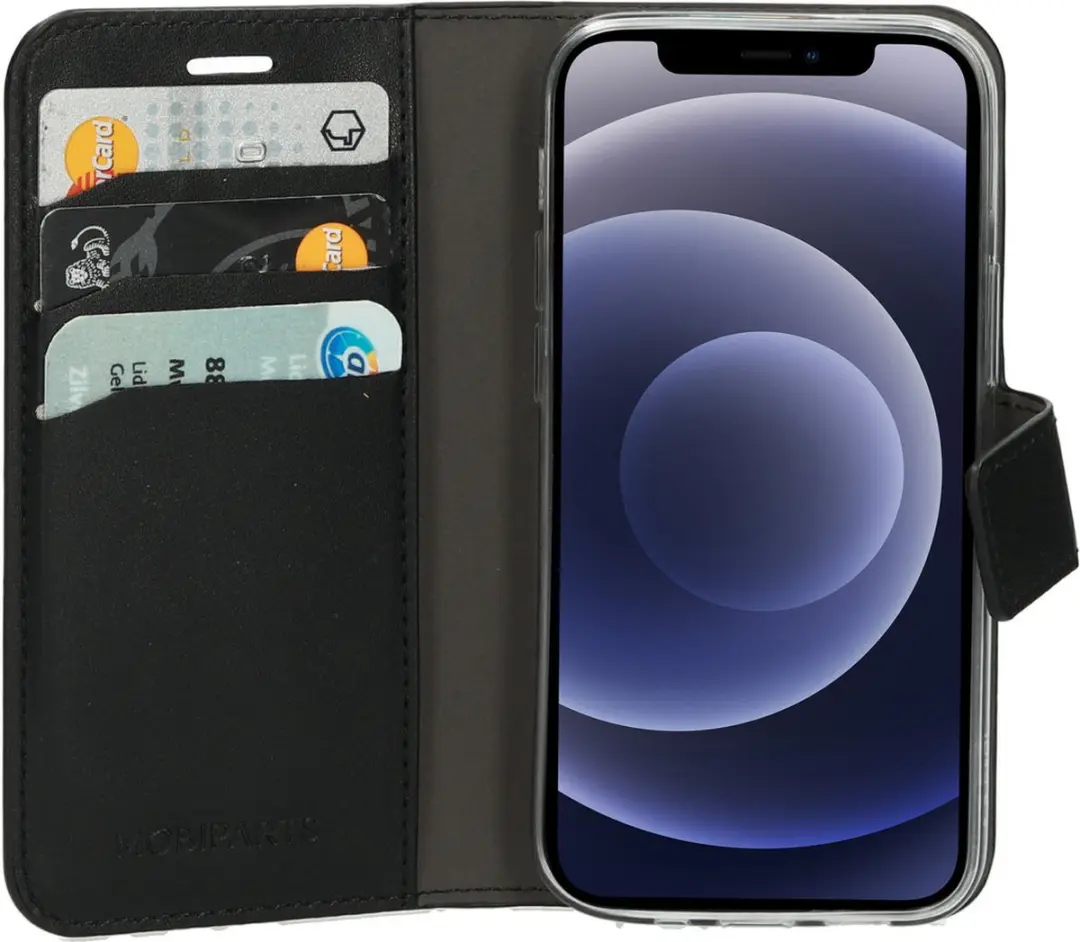 Mobiparts MP-108517 Hoesje iPhone 12 Mini - Wallet - Zwart - afbeelding 6 van 6