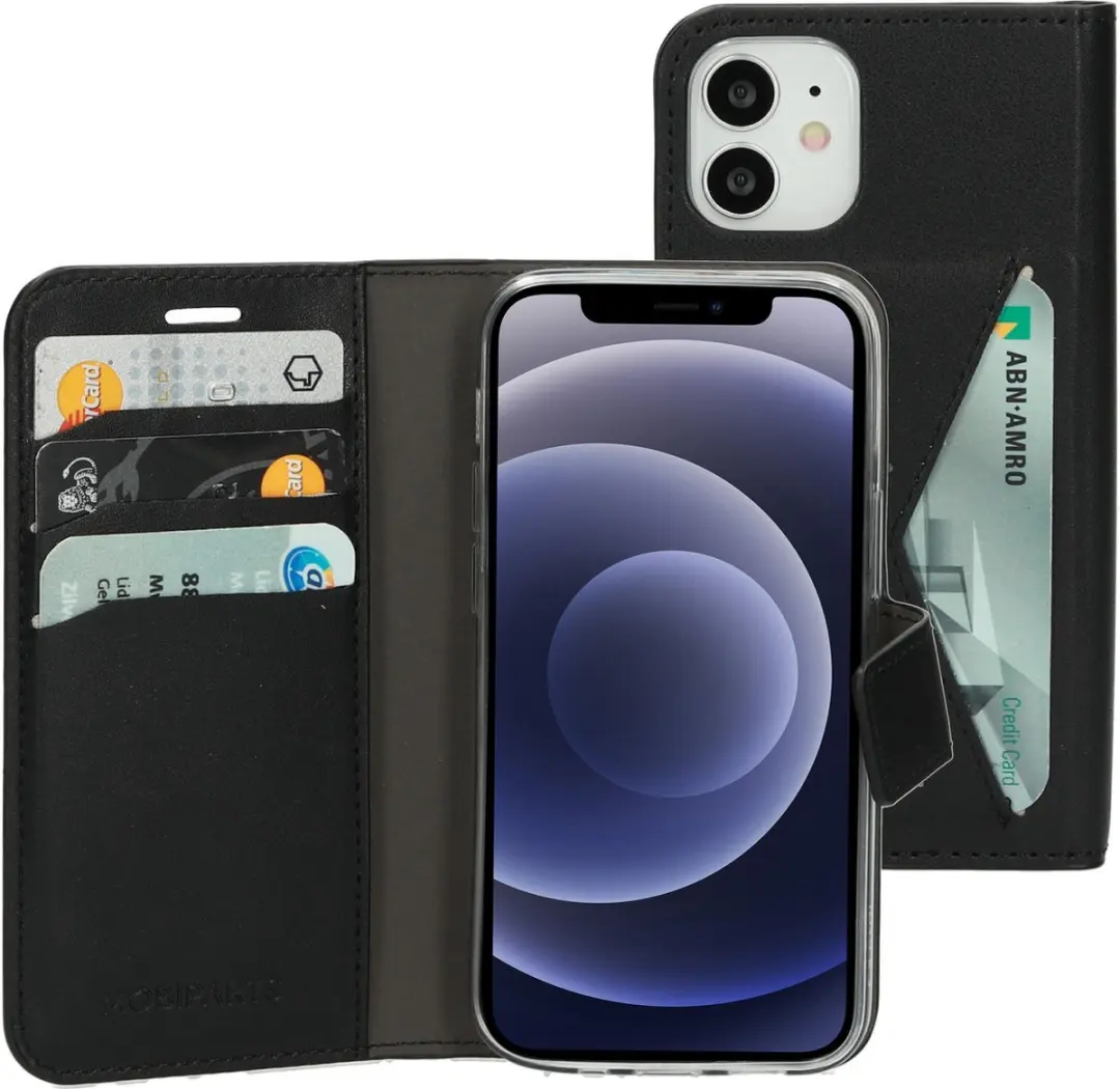 Mobiparts MP-108517 Hoesje iPhone 12 Mini - Wallet - Zwart