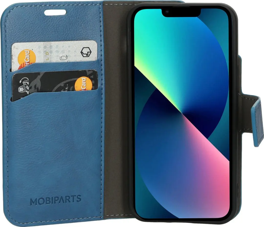 Mobiparts MP-118636 Hoesje iPhone 13 Mini - Blauw Eco Leer