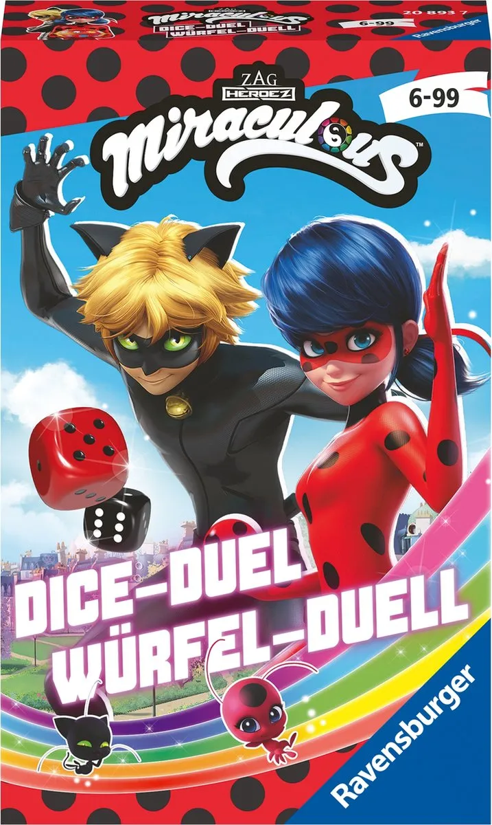 Ravensburger Miraculous DiceDuel Bordspel - 4 Spelers - Multicolor