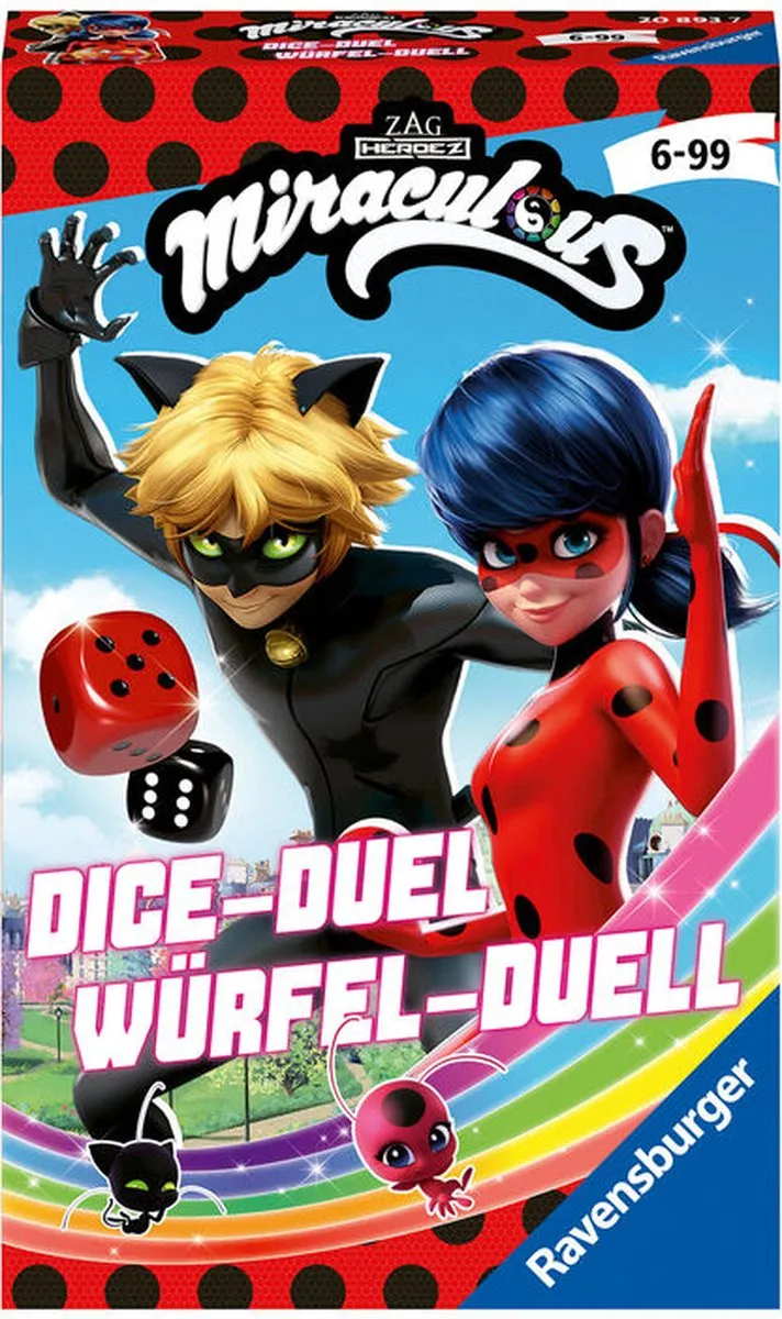 Ravensburger Miraculous DiceDuel Bordspel - 4 Spelers - Multicolor