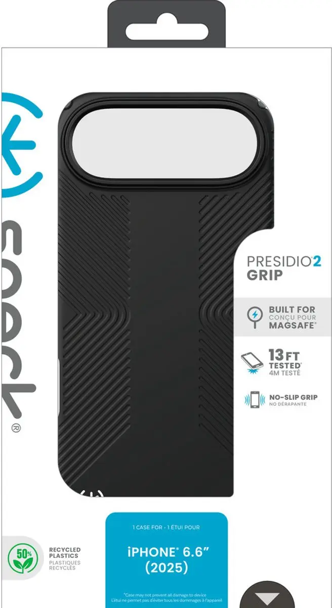 Speck Presidio2 Grip 150967-D143 Hoesje - iPhone Air - Zwart