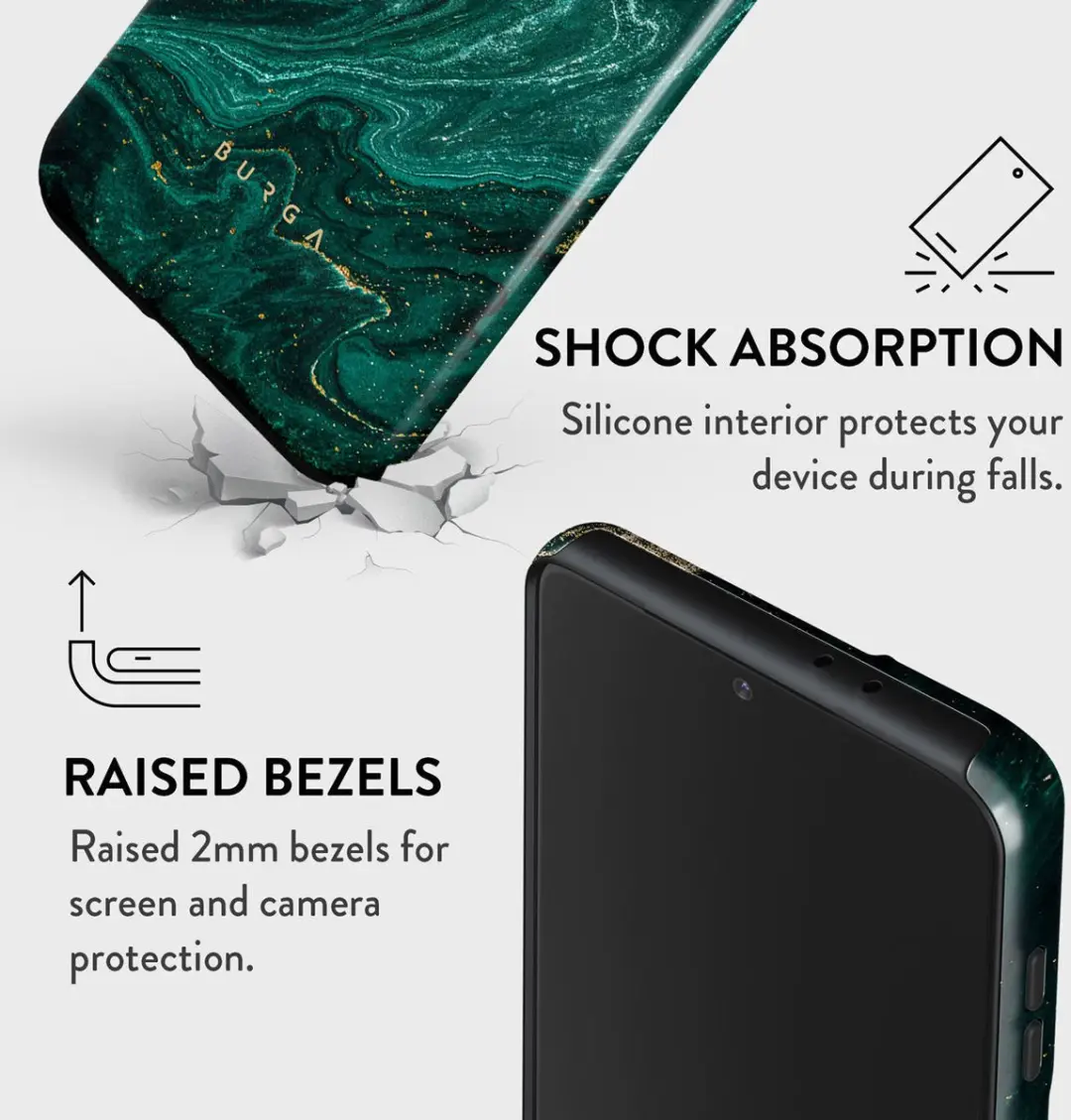 Burga Tough Telefoonhoesje S22+ - Groen