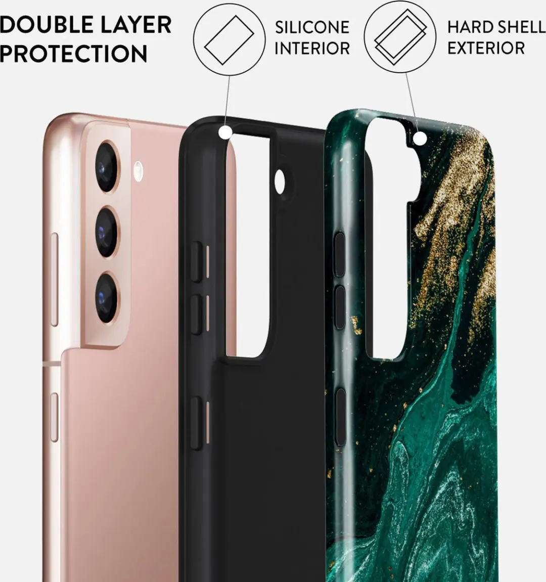 Burga Tough Telefoonhoesje S22+ - Groen