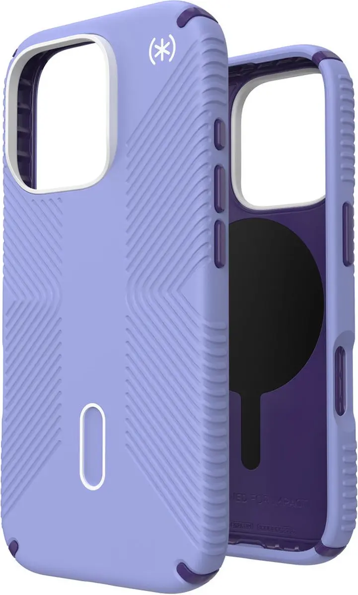 Speck Presidio2 Grip 150701-3251 Hoesje - iPhone 16 Pro - Paars