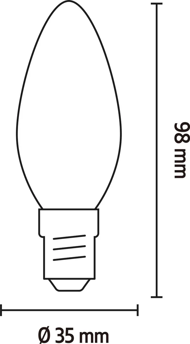 Calex Smart LED Kaarslampen Set - 5x E14 Goud - 4,9W Warm Wit