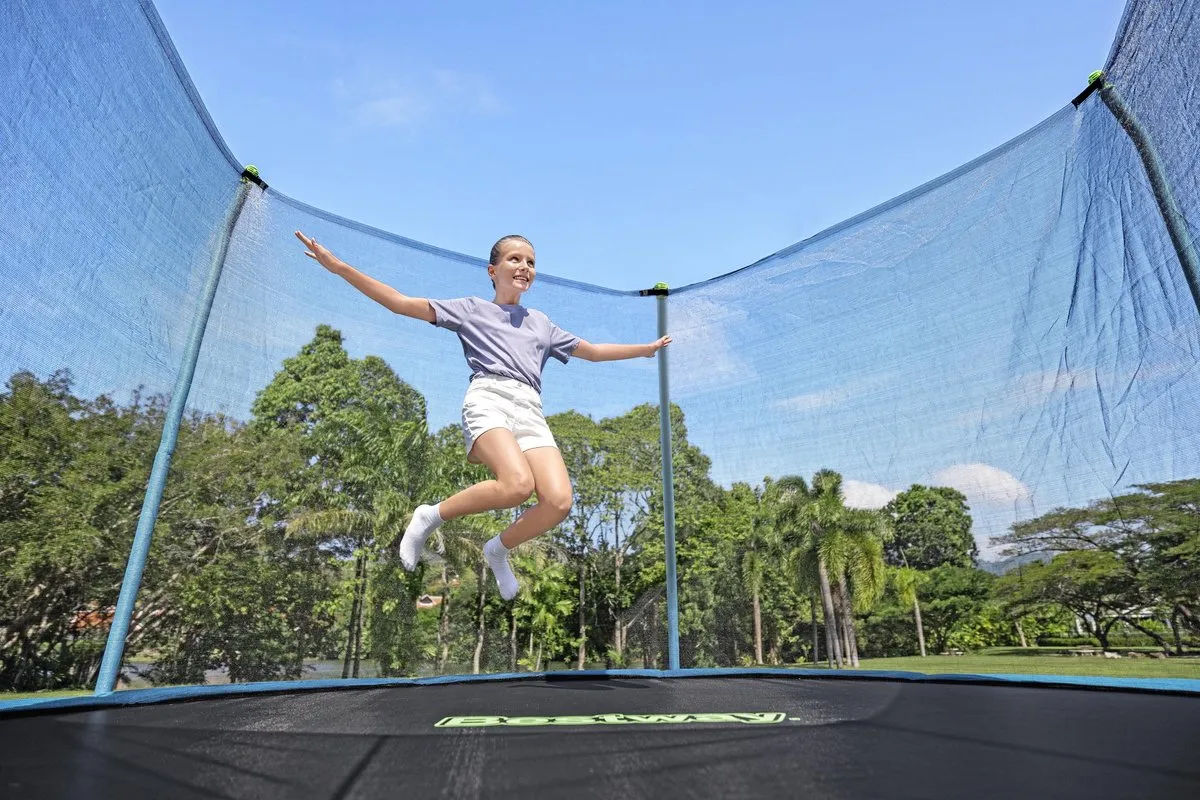 Bestway Xtreme Air 366cm Buitentrampoline - 3,66m - Zwart/Blauw/Grijs