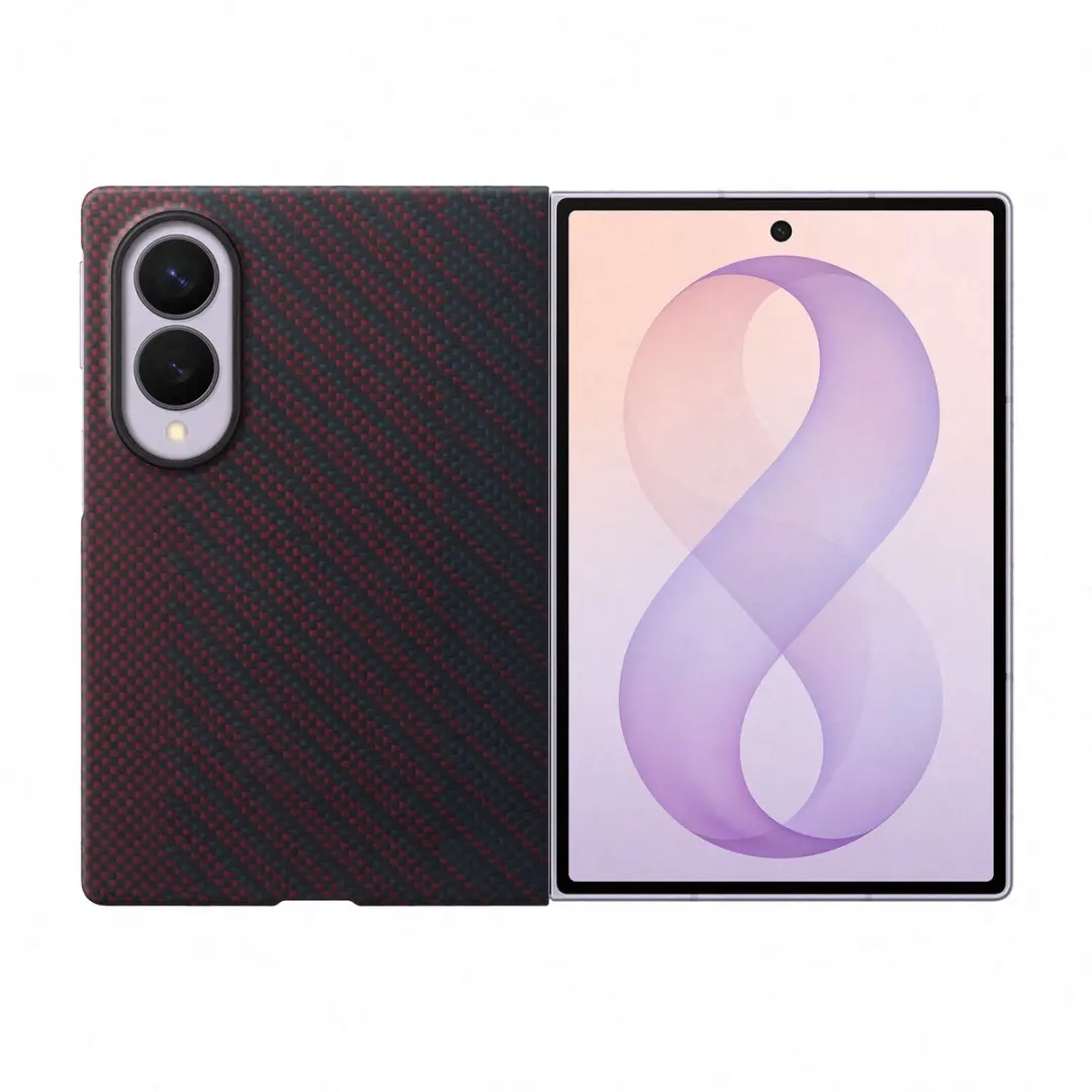 Samsung Galaxy Z Fold8 Ultra Hoesje EF-KF976SREGWW - Carbon Magnet - Karmijnrood