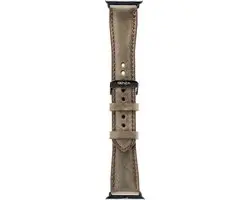 Senza Raw Leren Bandje Apple Watch Series 7 41mm