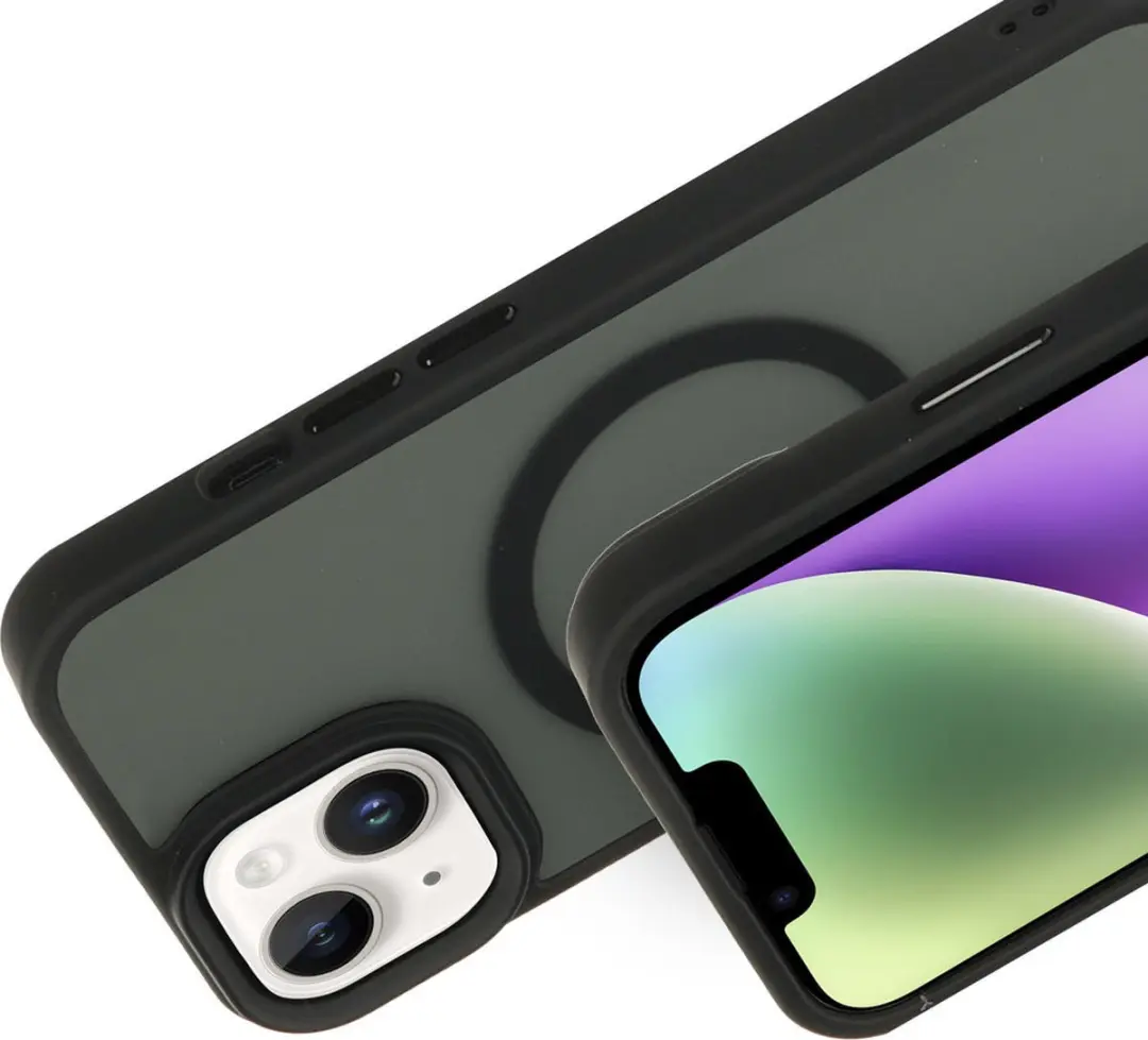 Mobiparts MP-124003 Hoesje iPhone 13/14 - Hardcover MagSafe - Zwart