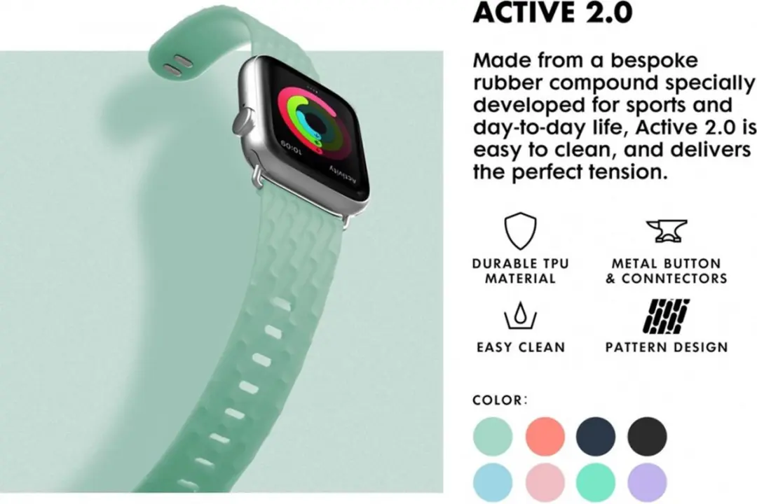Laut Active 2.0 Apple Watch Band - 42/44/45/49mm Mint