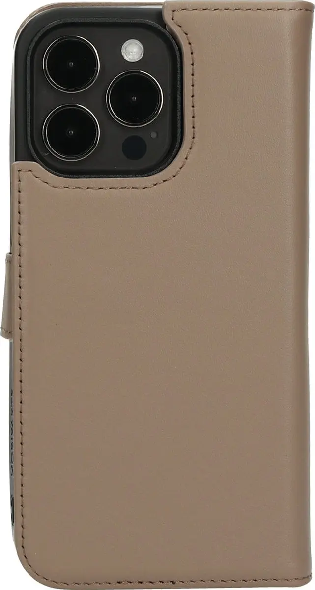 Mobiparts MP-124375 Hoesje iPhone 15 Pro Max - Wallet Beige