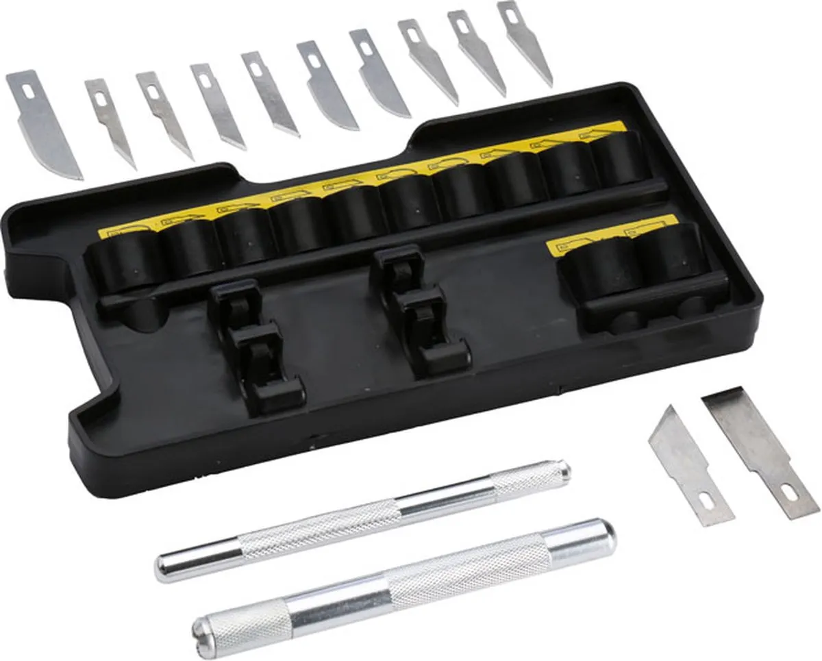 Stanley Hobbymessenset - Geel - 12 Reservemesjes