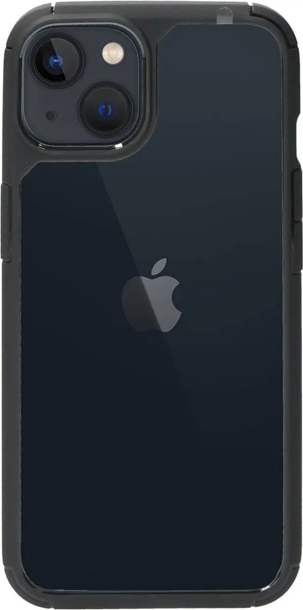 Mobiparts MP-118641 Rugged Hoesje iPhone 13 - Zwart Transparant - afbeelding 6 van 6
