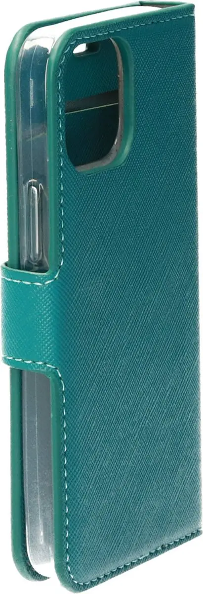 Mobiparts MP-118681 Hoesje iPhone 13 Mini - Portemonnee - Turquoise - afbeelding 6 van 6