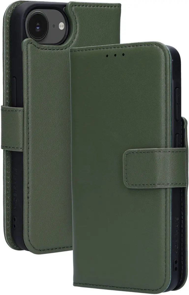 Mobiparts MP-128835 Hoesje iPhone 16/17 - Wallet 2-in-1 - MagSafe - Groen