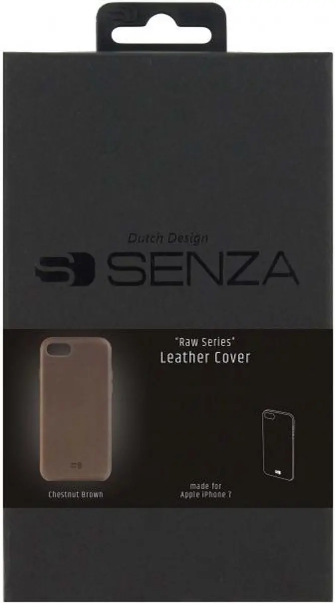 Senza Raw Leather Cover iPhone 7/8 - Bruin - LEACVR1002
