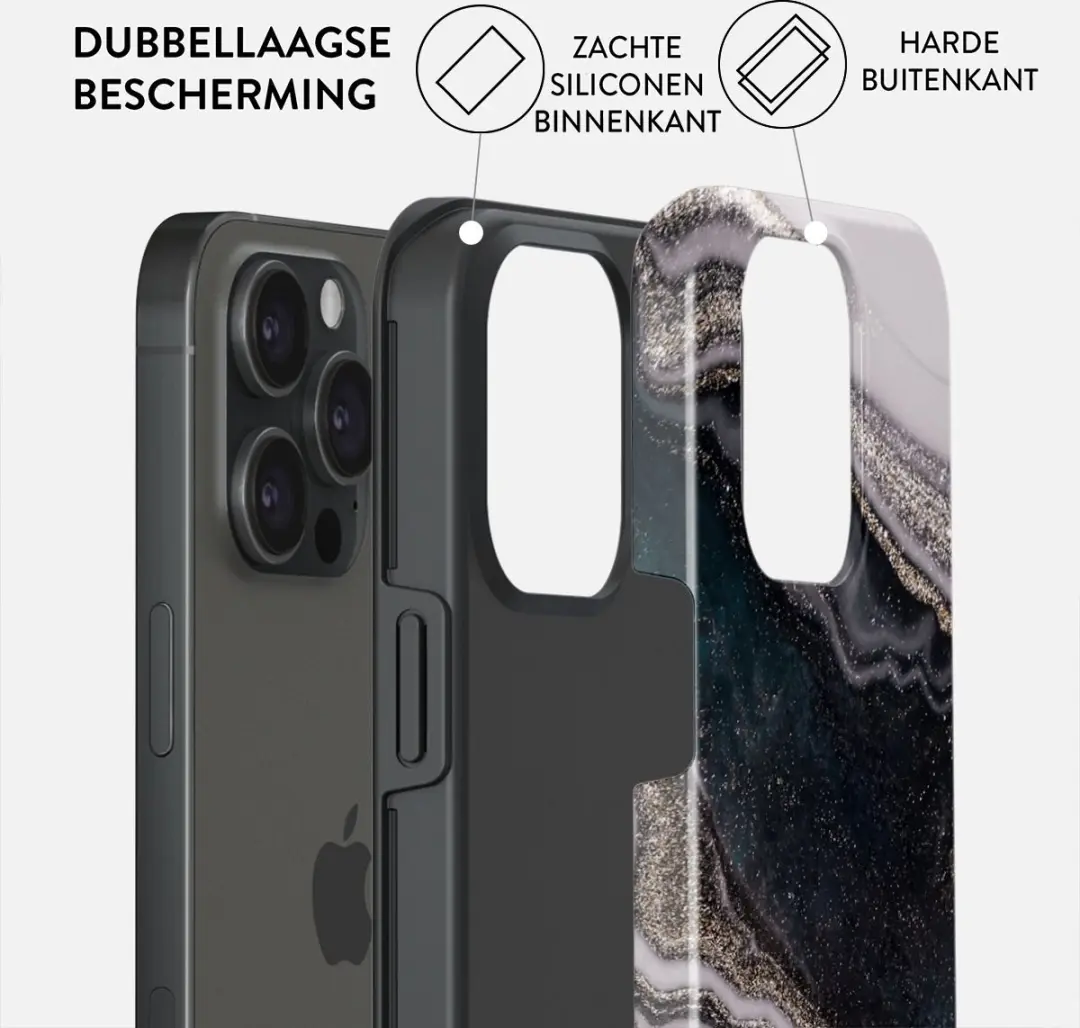 Burga Telefoonhoesje iPhone 15 Pro Magic Night - Schokbestendig