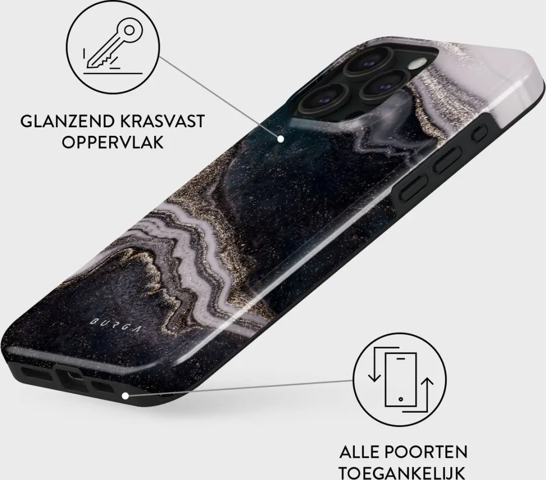Burga Telefoonhoesje iPhone 15 Pro Magic Night - Schokbestendig - afbeelding 6 van 6