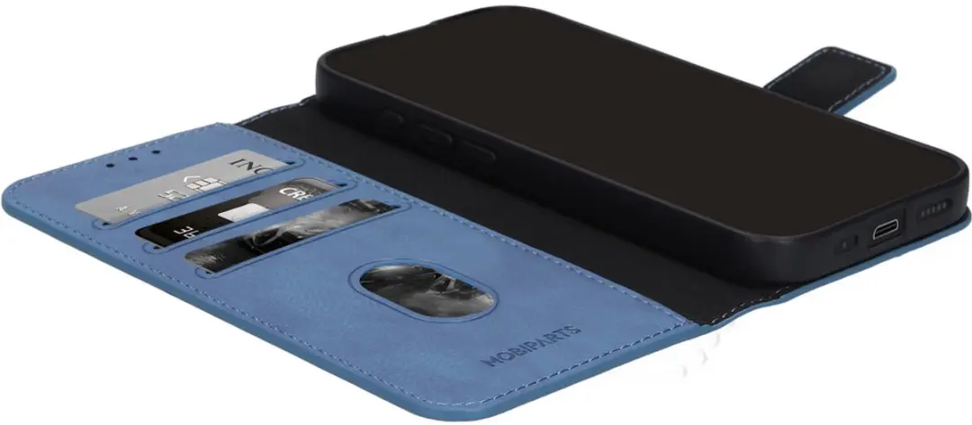 Mobiparts MP-128830 Hoesje iPhone 16/17 - Wallet - Blauw