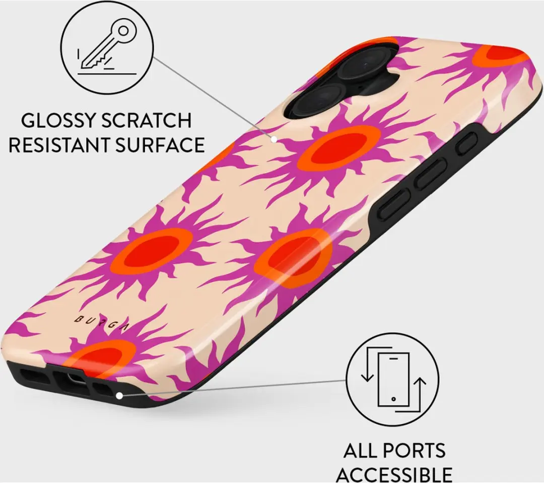 Burga Tough Case Apple iPhone 16 Sunset Glow