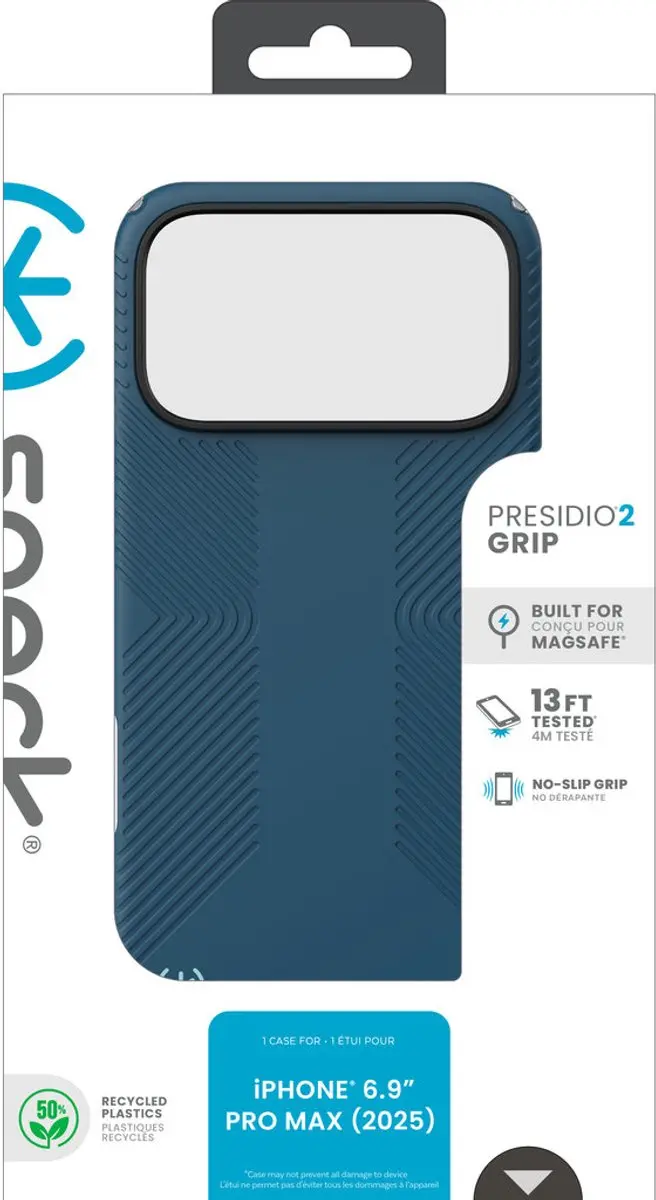 Speck Presidio2 Grip 150985-3261 Hoesje - iPhone 17 Pro Max - Blauw