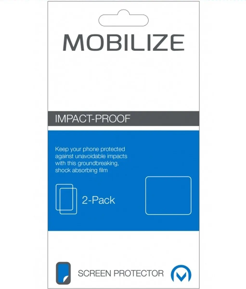 Mobilize Screenprotector Impact Proof 2-Pack