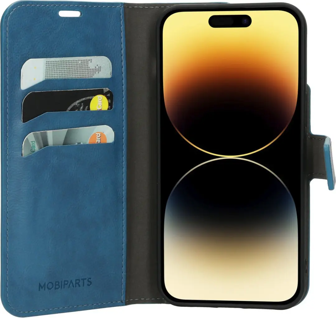 Mobiparts MP-122626 Hoesje iPhone 14 Pro Max - Wallet - Blauw