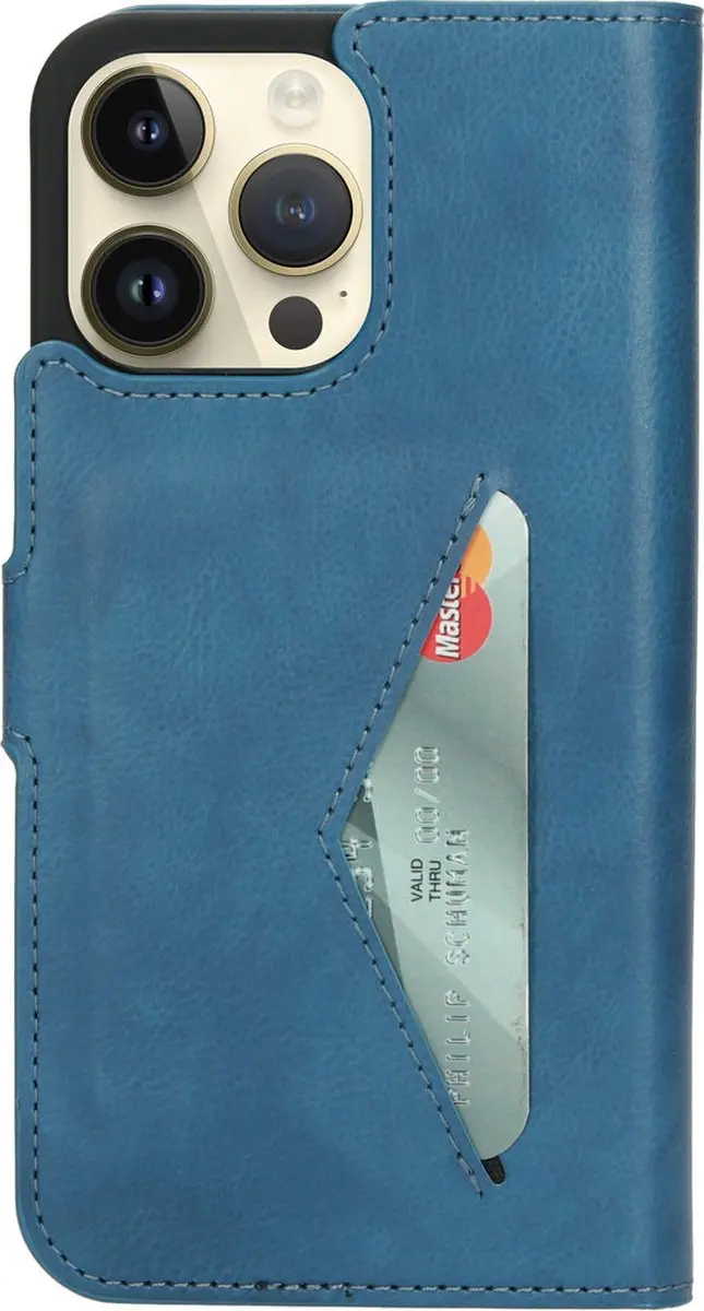 Mobiparts MP-122626 Hoesje iPhone 14 Pro Max - Wallet - Blauw