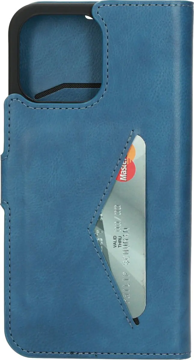 Mobiparts MP-122626 Hoesje iPhone 14 Pro Max - Wallet - Blauw