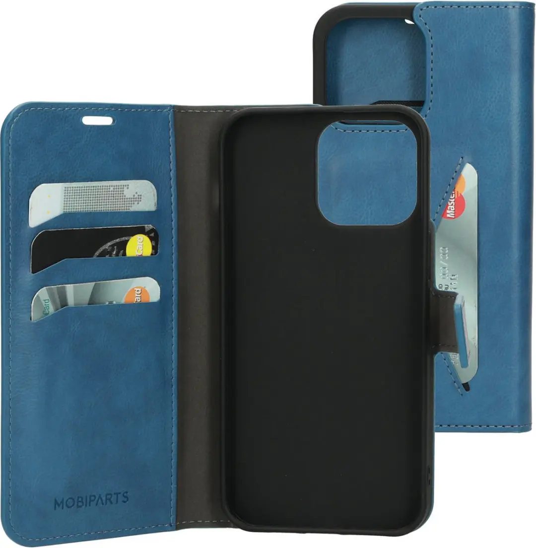 Mobiparts MP-122626 Hoesje iPhone 14 Pro Max - Wallet - Blauw