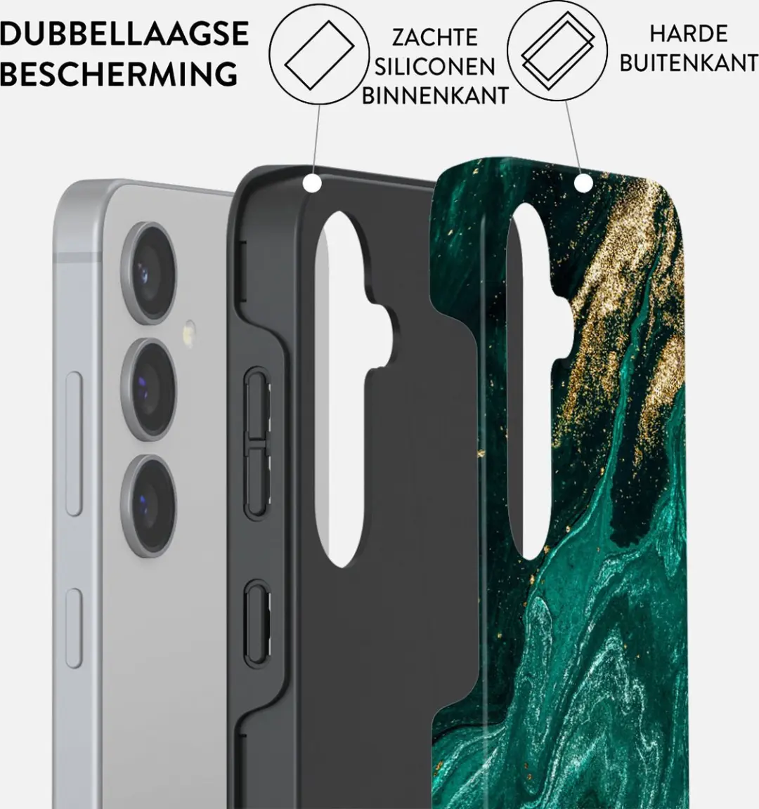 Burga Telefoonhoesje Samsung Galaxy S24 - Hardcase - Emerald Pool - afbeelding 6 van 6