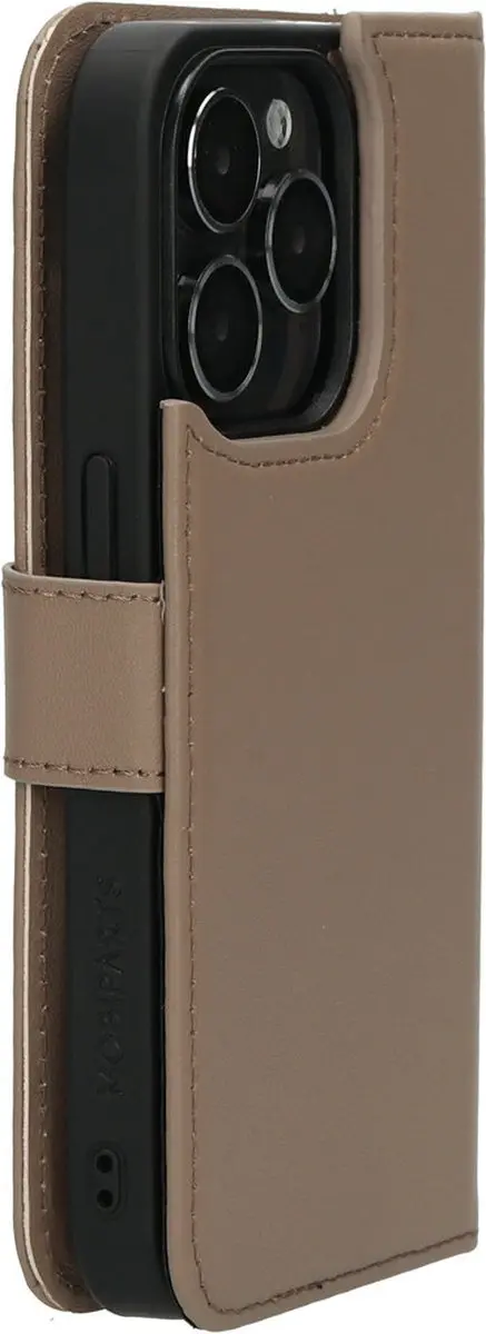 Mobiparts MP-124374 Hoesje iPhone 15 Pro - Wallet 2-in-1 Beige