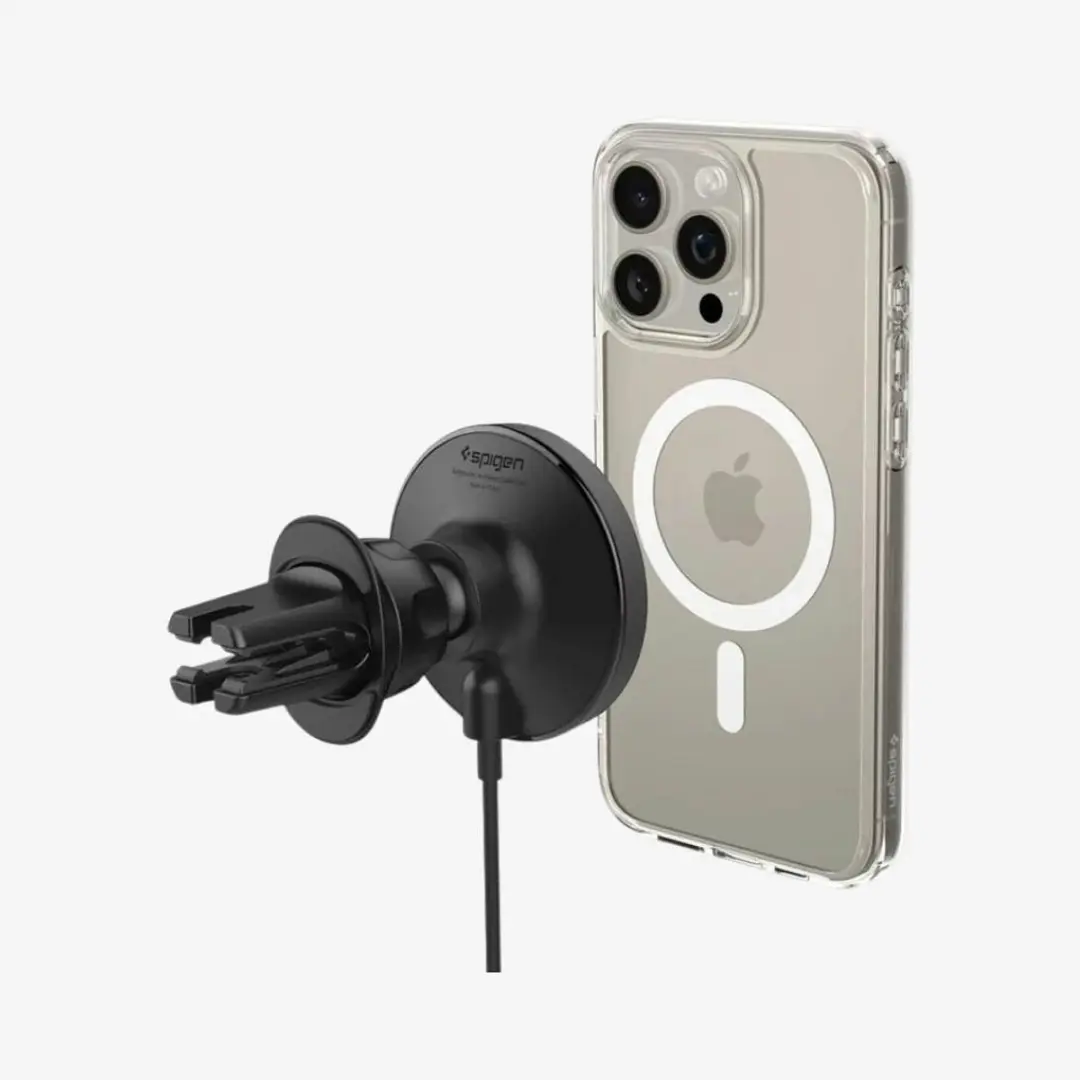 Spigen OneTap Pro 4 ITQ12W Autolader - MagSafe - Zwart