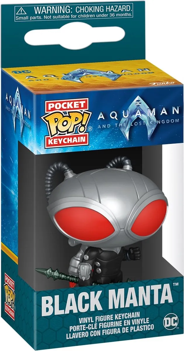 Funko Pocket Pop! Keychain Aquaman & The Lost Kingdom - Black Manta - Veelkleurig