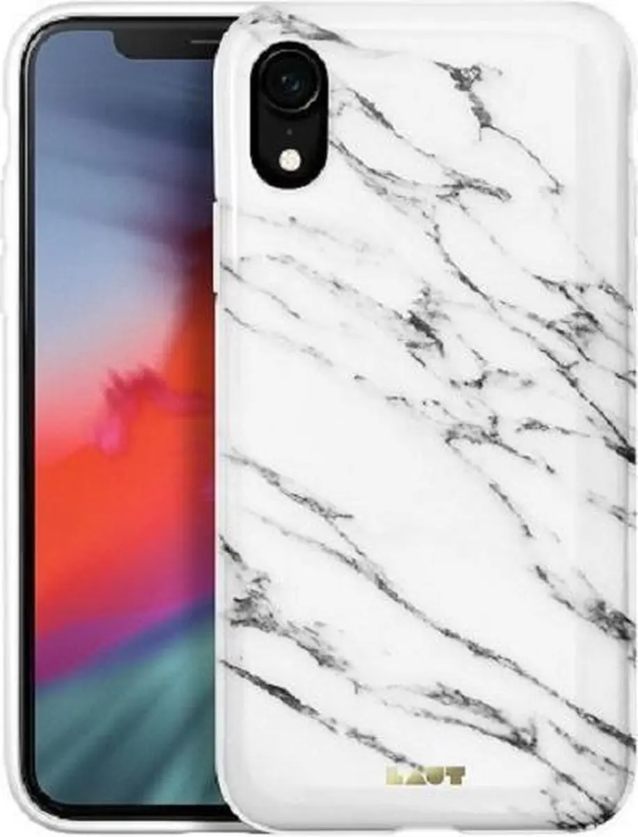 Laut iPhone XR Hoesje HUEX Marble Wit