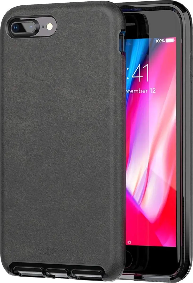 Tech21 Evo Luxe iPhone 8/7 Plus Hoes - Zwart T21-5991