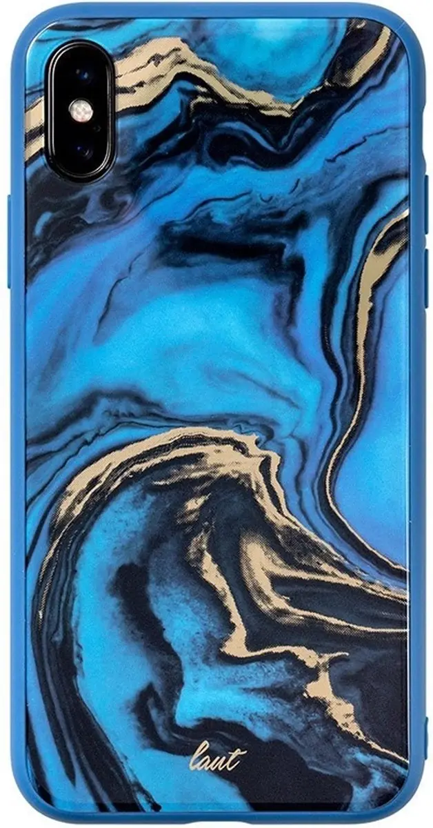 Laut Mineral Glass iPhone XS Max Hoesje - Blauw
