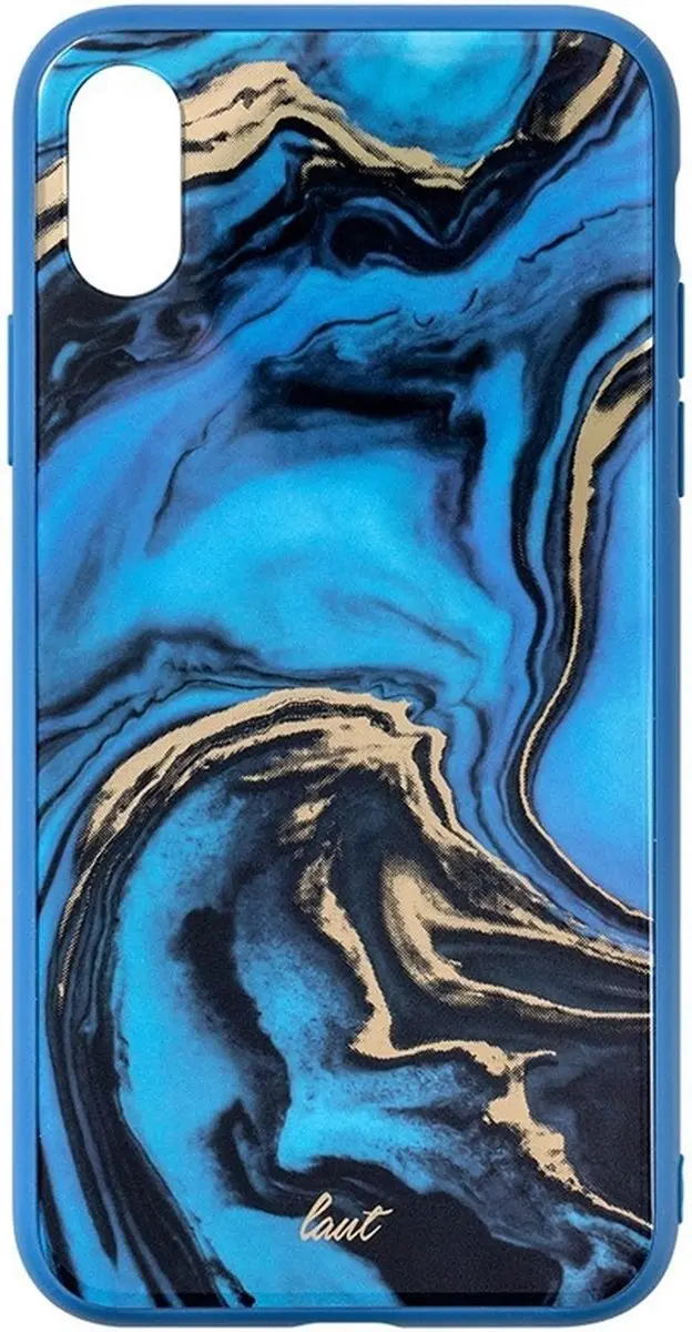 Laut Mineral Glass iPhone XS Max Hoesje - Blauw