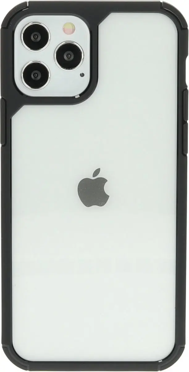 Mobiparts MP-108441 Rugged Hoesje iPhone 12/12 Pro - Zwart Transparant - afbeelding 6 van 6