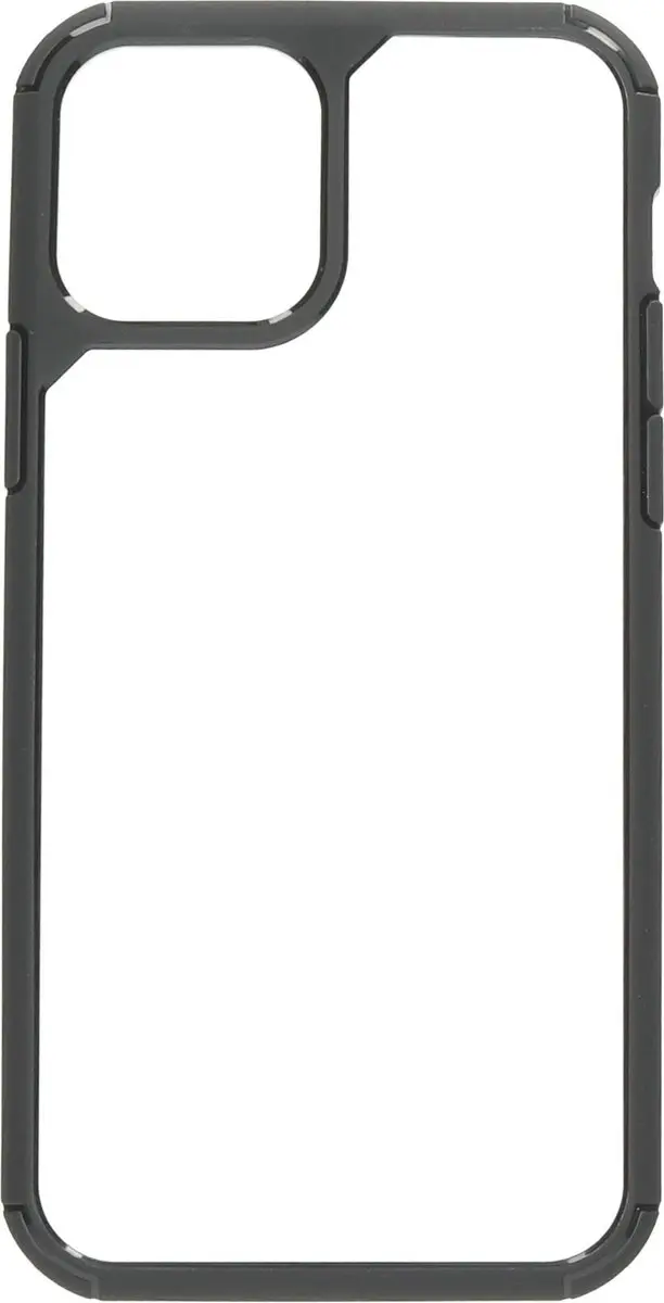 Mobiparts MP-108441 Rugged Hoesje iPhone 12/12 Pro - Zwart Transparant