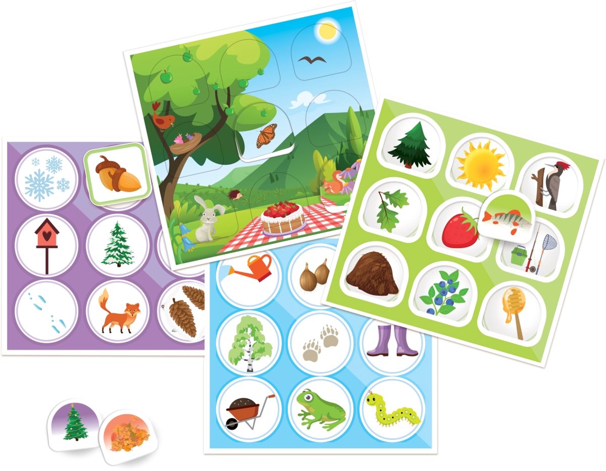 Tactic Ik Leer: Natuur – Bordspel – Educatief – Leerzaam Spel over Seizoenen en Natuur – 2 tot 4 Spelers – Vanaf 4 Jaar