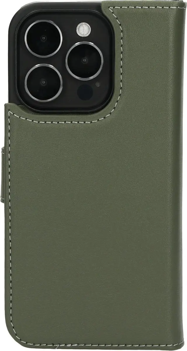 Mobiparts MP-124371 Hoesje iPhone 15 Pro - Wallet 2-in-1 - Groen